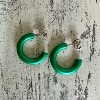 Ohrstecker Creolen 2cm grün