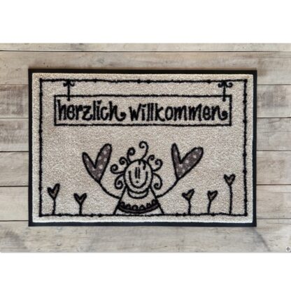 Fussmatte "herzlich willkommen"