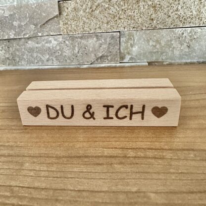 Kartenhalter "DU & ICH"
