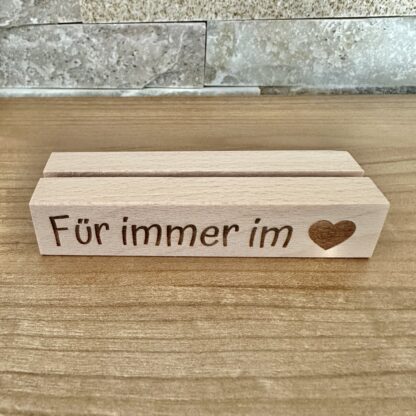 Kartenhalter "Für immer im 🤎"