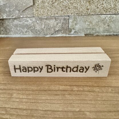 Kartenhalter "Happy Birthday"