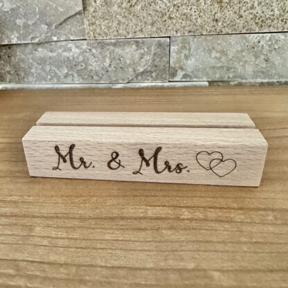 Kartenhalter "Mr. & Mrs:"