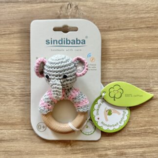 Rassel am Holzring "Elefant"