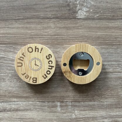 Flaschenöffner "Oh! Schon Bier Uhr"