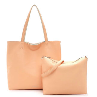 Wendbarer Bag-in-Bag Shopper Eva apricot