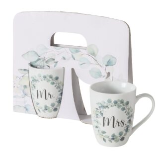 Tassen-Set "Mr. & Mrs."