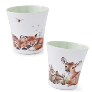 Kinderbecher aus Melamin (Vorder- und Rückseite)