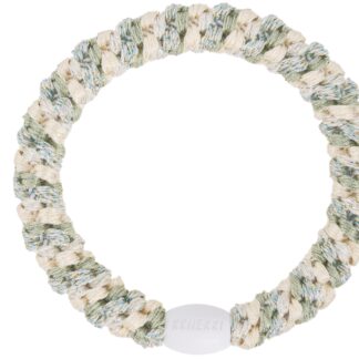 Haargummi Kknekki Mix Ivory Glitter Dusty Lind Green