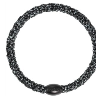 Haargummi Kknekki Slim Dark Grey Glitter