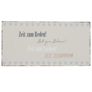 Schild "Zeit zum Reden"