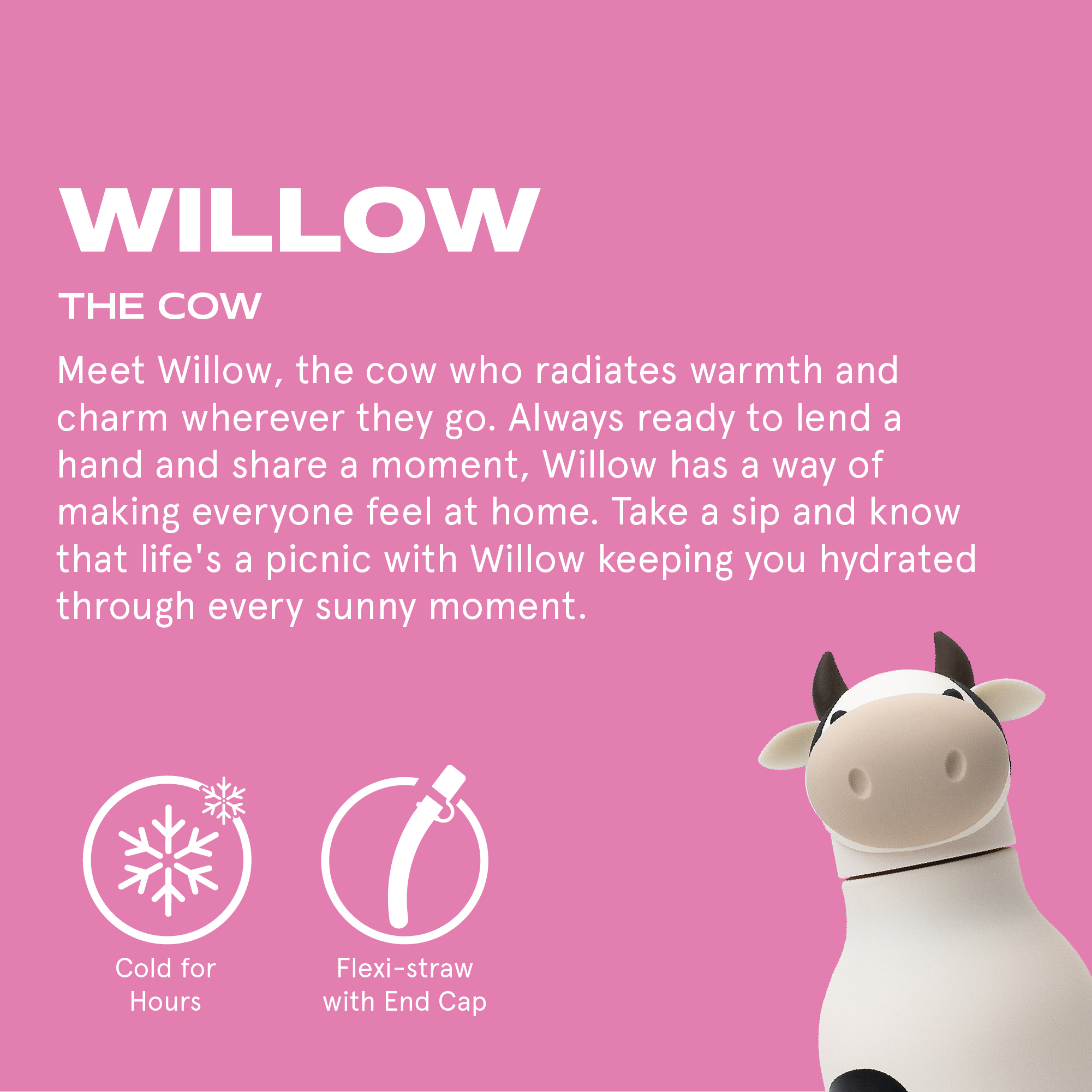 Thermosflasche Kuh Willow, 460ml - Image 3
