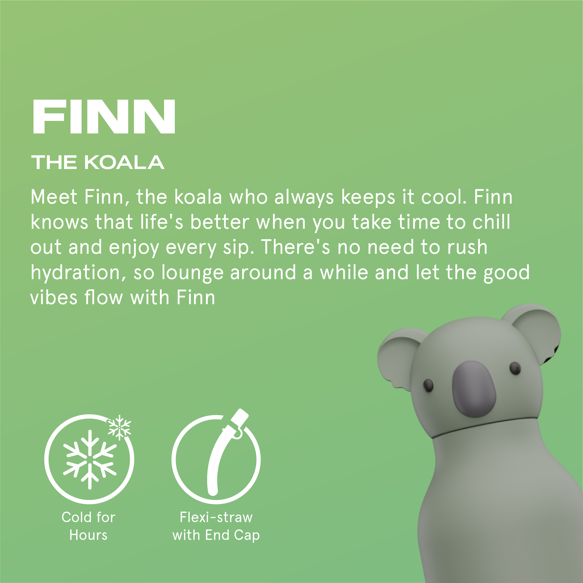 Thermosflasche Koala Fin, 460ml - Image 3