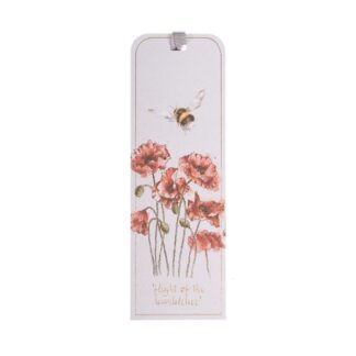 Lesezeichen Hummel über Blumenfeld