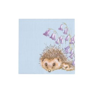 Papierservietten 25x25cm "Igel mit Blumen"